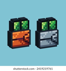 
Isometric Pixel art 3d of wallet money icon for items asset.Wallet icon on pixelated style.8bits perfect for game asset or design asset element for your game design asset.