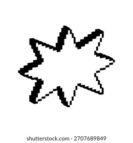 Spiele isometrische Pixel Kunst 8 Bit Blase Chat Vektor Symbol Logo Computer Spiel