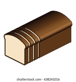 Isometric Pixel Bread