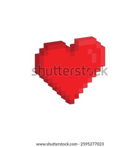 isometric Pixel card suits icon vector for 8 bit cards jack poker 