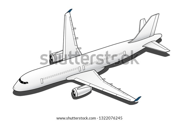 Isometric Plane Airplane Slide Plane 3d Stock Vector (Royalty Free ...