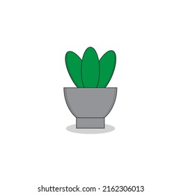 Isometric plant in a pot design Free vector