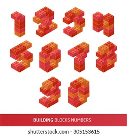 Isometric Plastic  Building Blocks and Tiles