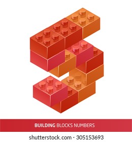 Isometric Plastic  Building Blocks and Tiles