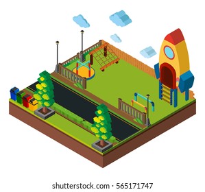 Isometric playground