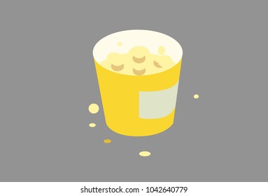 Isometric Popcorn Bucket