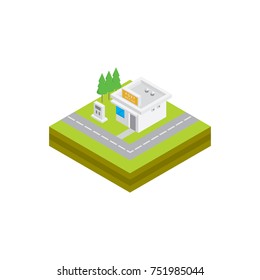 isometric post office design