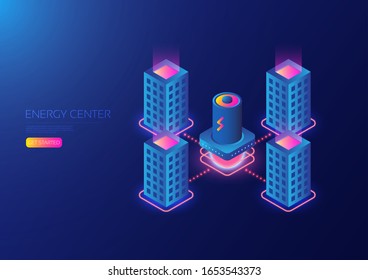Isometric power plant, rechargeable energy, conservation concept
