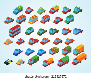 isometric premium cars