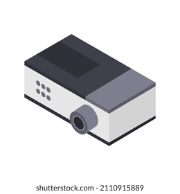 Proyector isométrico en segundo plano