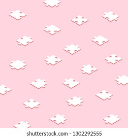 Isometric puzzle vector