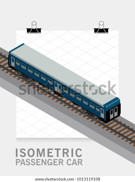 Isometric Railway Passenger car\
01