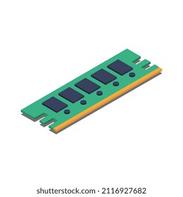 Isometric ram on a background