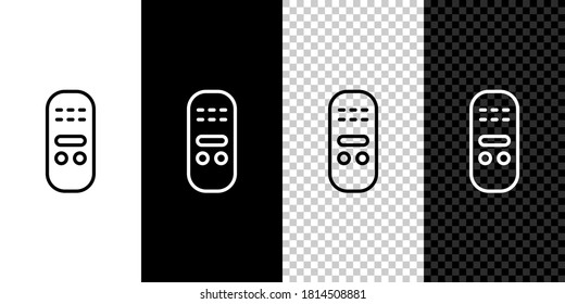 Isometric Remote control icon isolated on grey background. Blue square button. Vector.