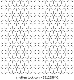 Isometric Repeating Cube Based Seamless Pattern Wallpaper - Black Line Elements on White Background - Flat Graphic Style