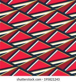 Isometric Retro Seamless Pattern