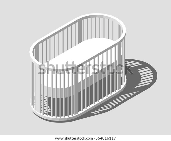 round white cot