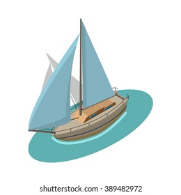 Isometric Sailboat