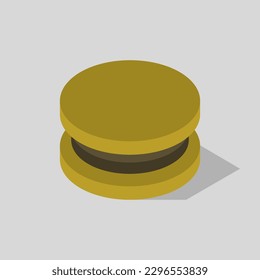 Isometric sandwich on a background
