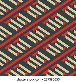 Isometric Seamless Pattern