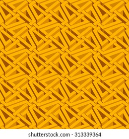 Isometric seamless pattern. Abstract illusory endless ornament texture. Fashion geometric background for web or printing design. Swatch is attached.