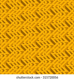 Isometric seamless pattern. Abstract illusory endless ornament texture. Fashion three dimensional background for web or printing design. Swatch is attached.