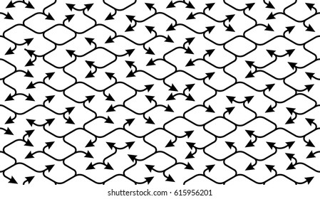 Isometric seamless pattern. Black net broken digital vector background. Rope texture with different endings of undone thin lines with arrow. - Powered by Shutterstock - Get 15% off with code: PIKWIZARD15