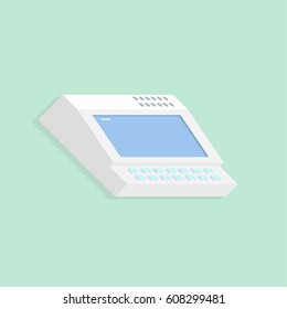 Isometric set of recording studio icons. Dj, Keyboard, Pad and Controller.