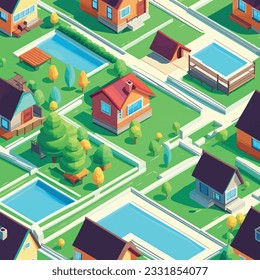 Isometric shape for game assets. nature environment for landscape design, nature elements. Isolated on background. vector illustration