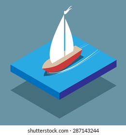 isometric ship