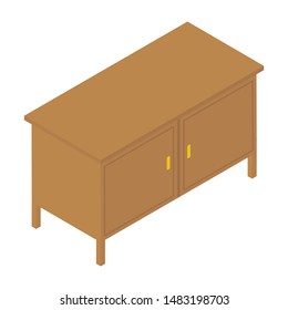 Isometric shoe cabins vector design 