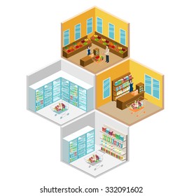 isometric shop