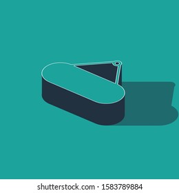 Isometric Signboard hanging icon isolated on green background. Suitable for advertisements bar, cafe, pub, restaurant.  Vector Illustration
