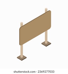 Indicador isométrico ilustrado en vector