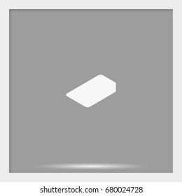 Isometric sim card illustration.