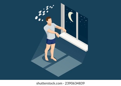 Isometric sleepwalking, somnambulism or noctambulism, is a phenomenon of combined sleep and wakefulness.