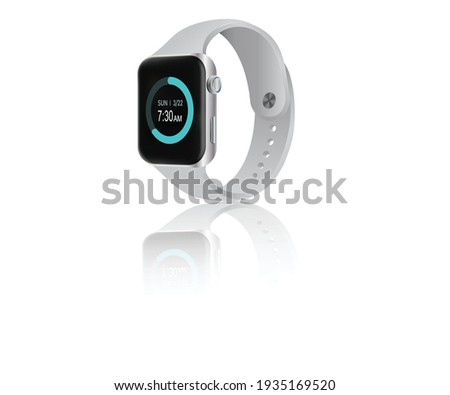 Isometric Smart watch realistic | technology device concept Vector
