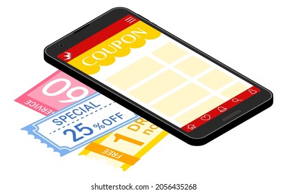 Isometric, a smartphone app for finding and using discount coupons.
