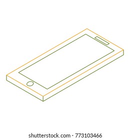 isometric smartphone call device wireless