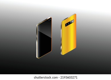Isometric smartphone ilustration vector art