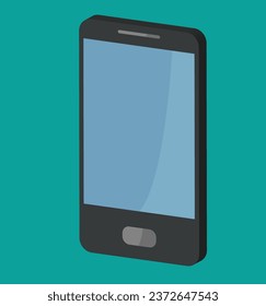 isometric smartphone test vector design illustration