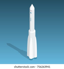 Isometric Space Rocket 