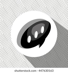 isometric speech bubble isolated icon design, vector illustration  graphic 