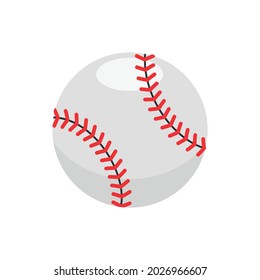 Isometric sport baseball composition with isolated image of ball vector illustration
