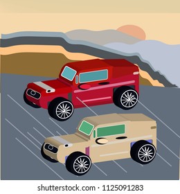 Isometric sport car