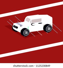 Isometric sport car