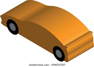 
Isometric Sport Car Vector Illustration