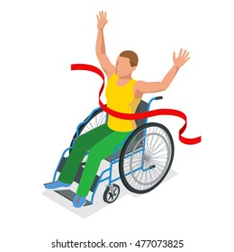 Isometric sports for peoples with disabled activity. Sport competitions Handicapped sportsmen.