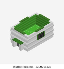 Isometric stadium on a background