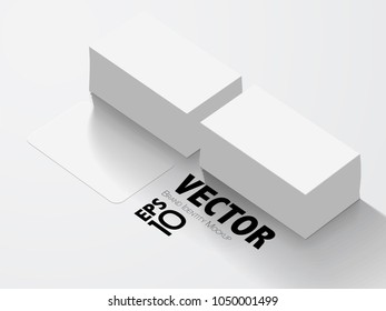 Isometric Stationery Mockup Of Cards For Your Presentation. 